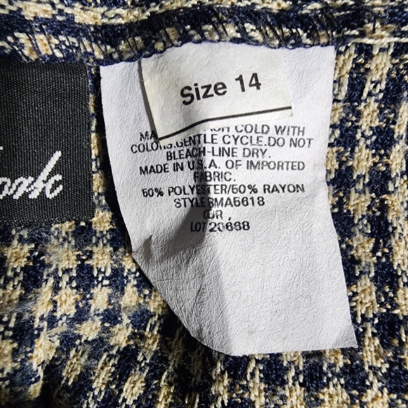 Vintage pleated checkered plaid mini skirt - Picture 4 of 6